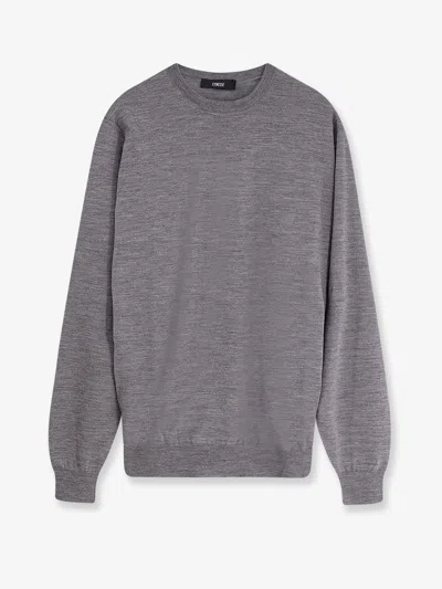 Filippo De Laurentis Merino Wool Sweater In Gray
