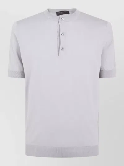 Filippo De Laurentis Short-sleeve Polo Shirt In White