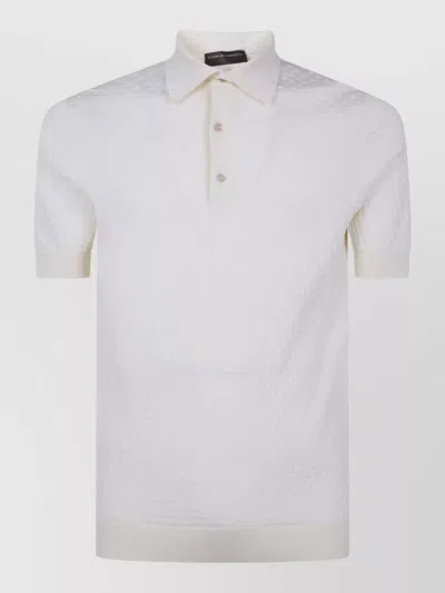 Filippo De Laurentis Short-sleeve Polo Shirt In White