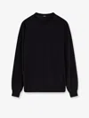 Filippo De Laurentis Superfine Merino Wool, Silk And Cashmere Sweater In Black