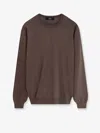 Filippo De Laurentis Superfine Merino Wool, Silk And Cashmere Sweater In Brown