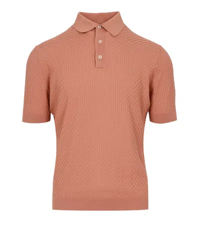 Filippo De Laurentis T Shirts And Polos Salmon In Brown