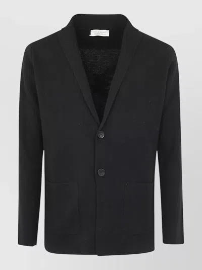 Filippo De Laurentis Virgin Wool Single-breasted Jacket In Black