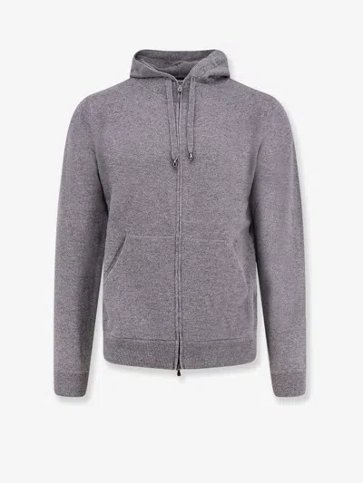 Filippo De Laurentis Wool And Cashmere Cardigan In Gray