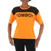 Filles À Papa Jersey T-shirt With Tomboy In Orange