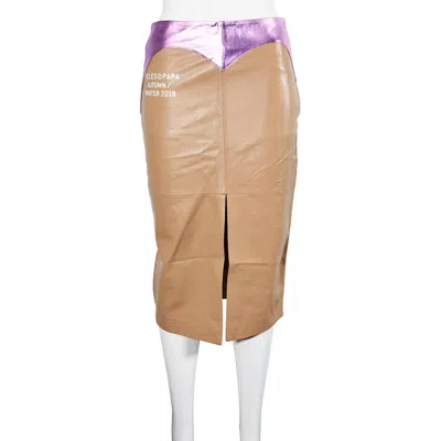 FILLES À PAPA FILLES A PAPA LADIES CAMEL LEATHER BICOLOR WESTERN