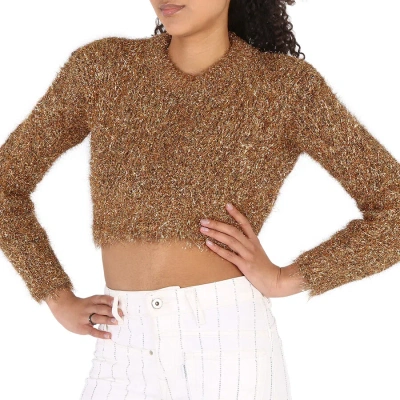 Filles À Papa Filles A Papa Ladies Gold Fap Knit Tinsel Sweater