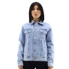 FILLES À PAPA FILLES A PAPA LADIES LIGHT BLUE DENIM TRUCKER JACKET