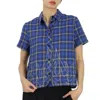 Filles À Papa Ladies T-shirt Blue Chuck Crepe Blue In Blue