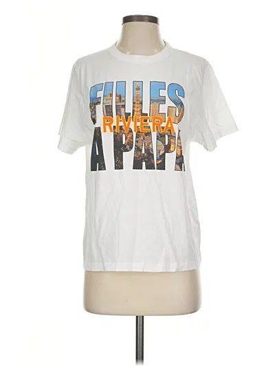 Pre-owned Filles À Papa Short Sleeve T-shirt In White