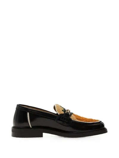 Filling Pieces Ananas Horsebit Loafers In Black