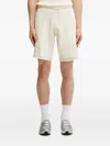 Filling Pieces Breaking Bread Intarsia-knit Drawstring Shorts In Neutral
