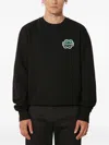 Filling Pieces Embroidered-logo Sweatshirt In Black