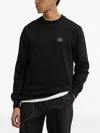 Filling Pieces Embroidered Logo Sweatshirt In Black