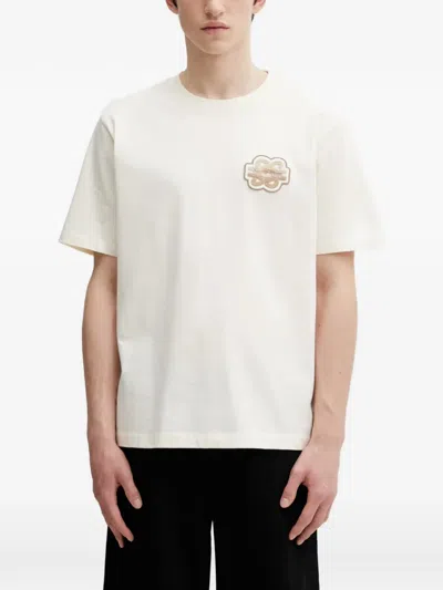 Filling Pieces Gowtu Logo-patch T-shirt In Neutral