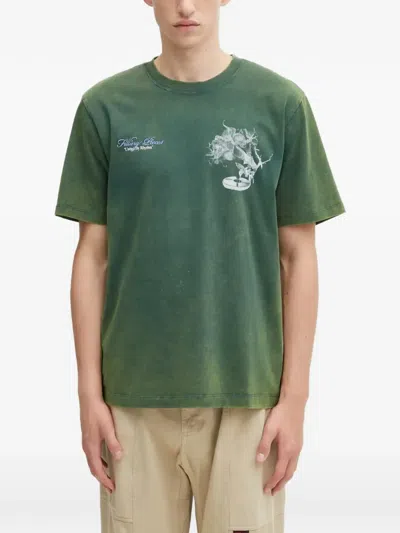 Filling Pieces Grammophone T-shirt In Green