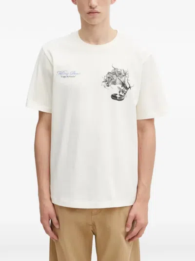 Filling Pieces Graphic-print Crew-neck T-shirt In White