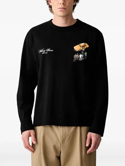 Filling Pieces Graphic-print Long-sleeve T-shirt In Black