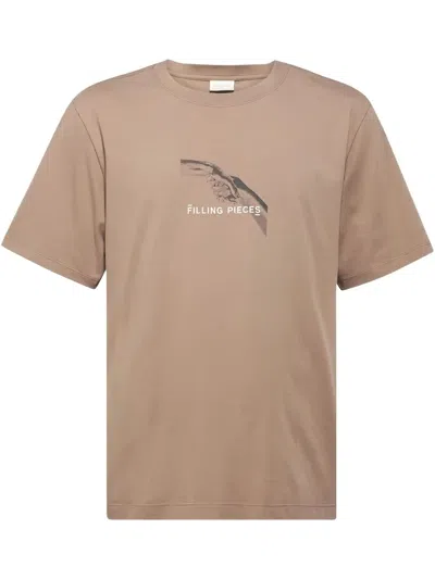 Filling Pieces Handshake Fossil T-shirt In Brown