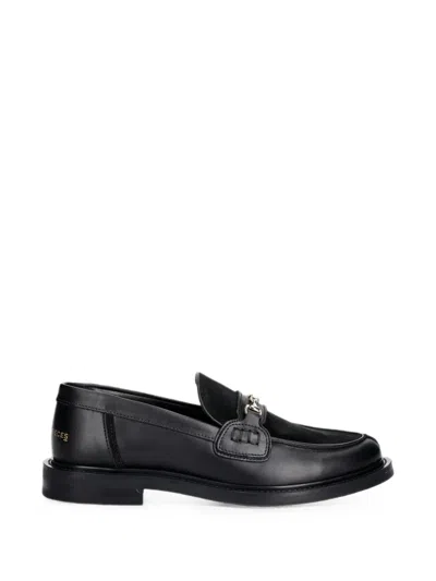 Filling Pieces Horsebit Panelled Loafers In Black