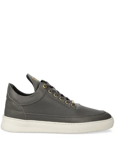 Filling Pieces Logo-embroidered Sneakers In Grey