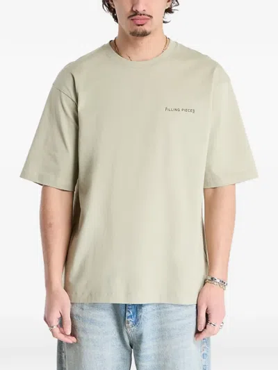 Filling Pieces Logo-print Short-sleeve T-shirt In Green