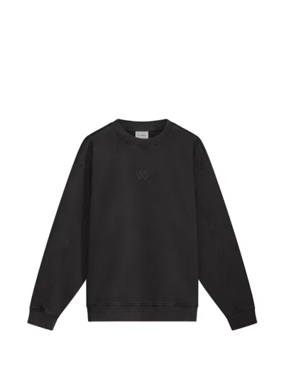 Filling Pieces Logo-embroidered Sweater In Black