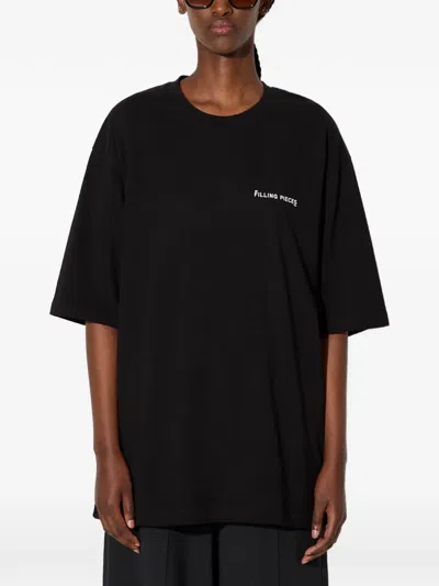 Filling Pieces Logo-print T-shirt In Black