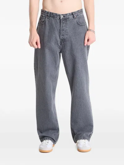 Filling Pieces Loose-fit Washed Jeans In Gray