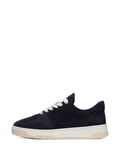 Filling Pieces Low Vise Suede Sneakers In Blue