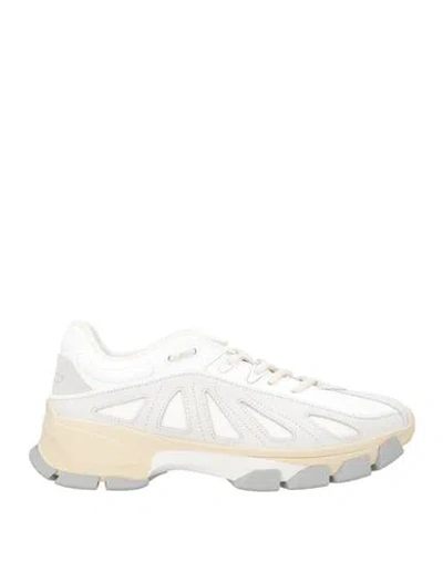 Filling Pieces Man Sneakers White Size 6 Leather, Textile Fibers