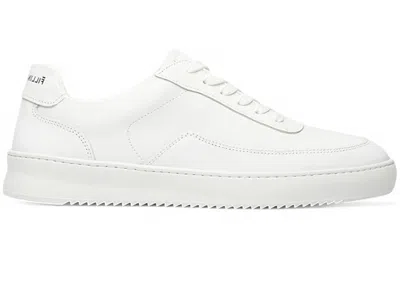 Pre-owned Filling Pieces Men's  Mondo 2.0 Ripple Nappa Leather Sneakers In White