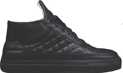 Pre-owned Filling Pieces Men's  Quilted Rfmid Ronnie Fieg Sneakers In Black