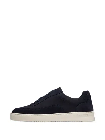 Filling Pieces Mondo Grain-texture Suede Sneakers In Blue