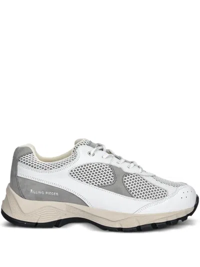 Filling Pieces Oryon Mesh-panel Leather Sneakers In Gray