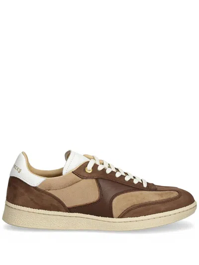 Filling Pieces Panelled Design Trainers In Braun