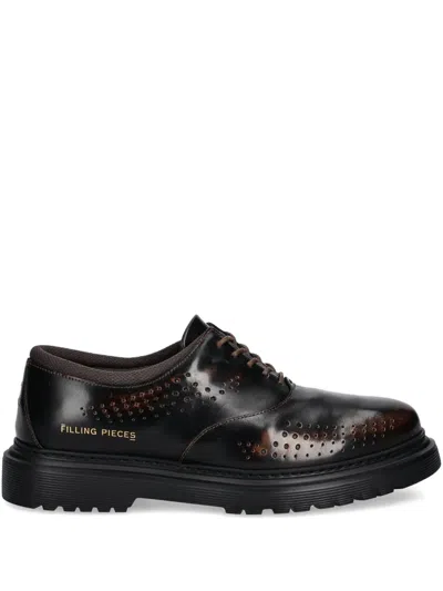 Filling Pieces Perforated Lace-up Oxford Shoes In Brown