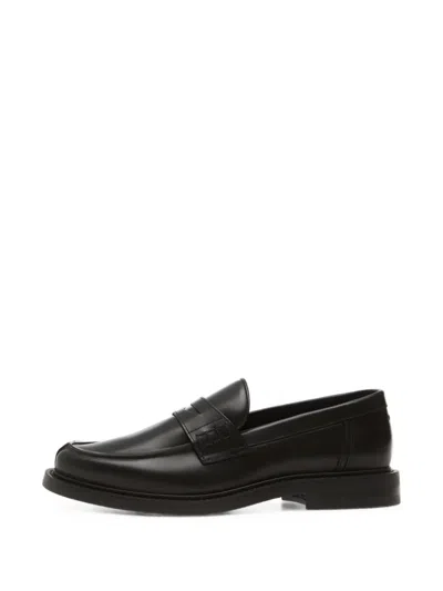 Filling Pieces Polido Minimum Penny Loafers In Black