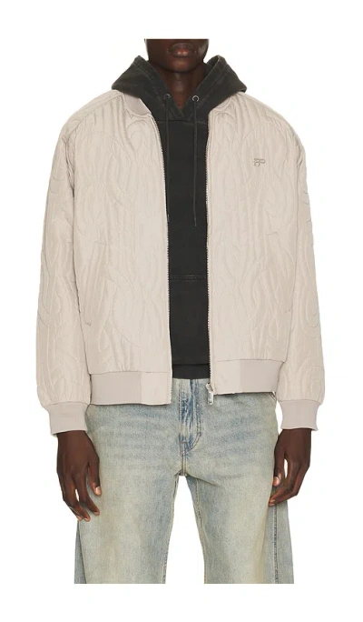 Filling Pieces Quilted Bomber Jacket In Blue