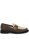 Filling Pieces Reed Woven-panel Loafers In Multi