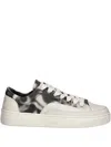 Filling Pieces Riviera Tie-dye Leather Sneakers In Black