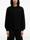 Filling Pieces Rugby Check-pattern Logo-embroidered Sweatshirt In Black