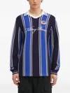 Filling Pieces Striped Polo-neck Sweater In Multi
