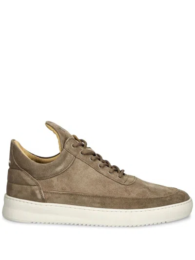 Filling Pieces Suede Trainers In Brown