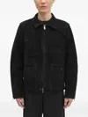 Filling Pieces Suede Zip-front Jacket In Animal Print