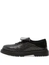 Filling Pieces Topstitched Derby Shoes In Black