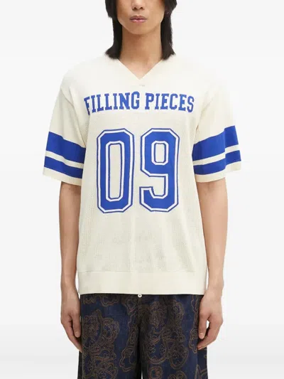 Filling Pieces V-neck Logo-print T-shirt In Multi