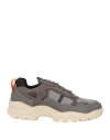 Filling Pieces Woman Sneakers Grey Size 11 Leather, Textile Fibers In Grey