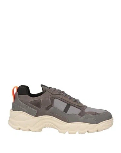 Filling Pieces Woman Sneakers Grey Size 11 Leather, Textile Fibers
