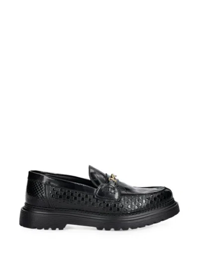 Filling Pieces Woven-effect Horsebit Loafers In Multi